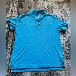 American Eagle Classic Fit Blue Polo